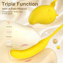 Cute Mango-Shaped Triple Function Sucking Vibrator