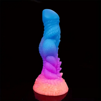 8.66in Silicone Dragon Luminous Real Soft Dildo For G-Spot Stimulation