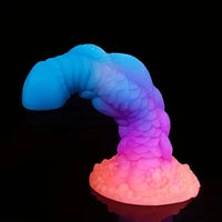 8.66in Silicone Dragon Luminous Real Soft Dildo For G-Spot Stimulation