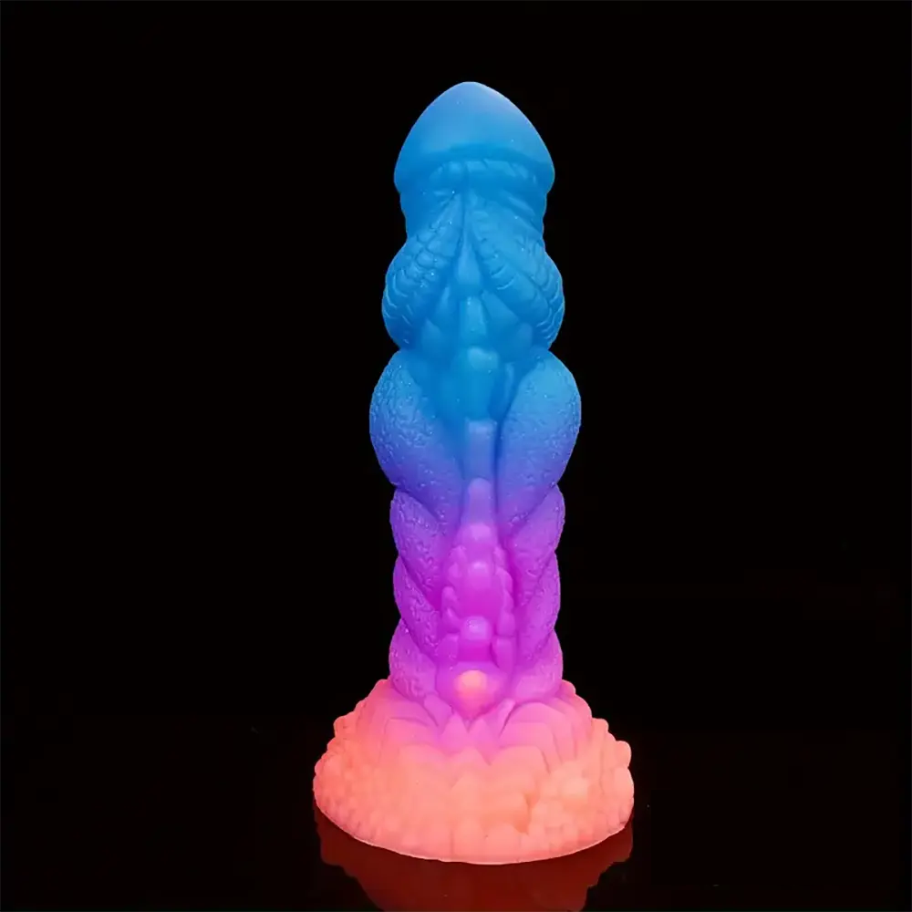 8.66in Silicone Dragon Luminous Real Soft Dildo For G-Spot Stimulation