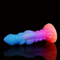 8.66in Silicone Dragon Luminous Real Soft Dildo For G-Spot Stimulation