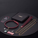 BDSM Temperature-Sensitive Color-Changing Collar With Leash