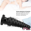 10.63in Realistic Big PVC Black Dildo Butt Plug For Anal Expansion