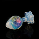 Woven Light Aurora Crystal Silicone Anal Plug with Sculpted Petal Base - Lurevibe