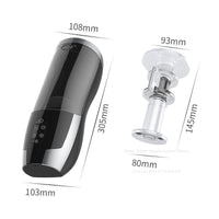 Heating Piston Airplane Cup Electric Telescopic Full-automatic Masturbator Cup