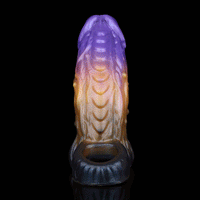 5in Dragon Fantasy Spiked Silicone Soft Dildo Sleeve Cock Extender