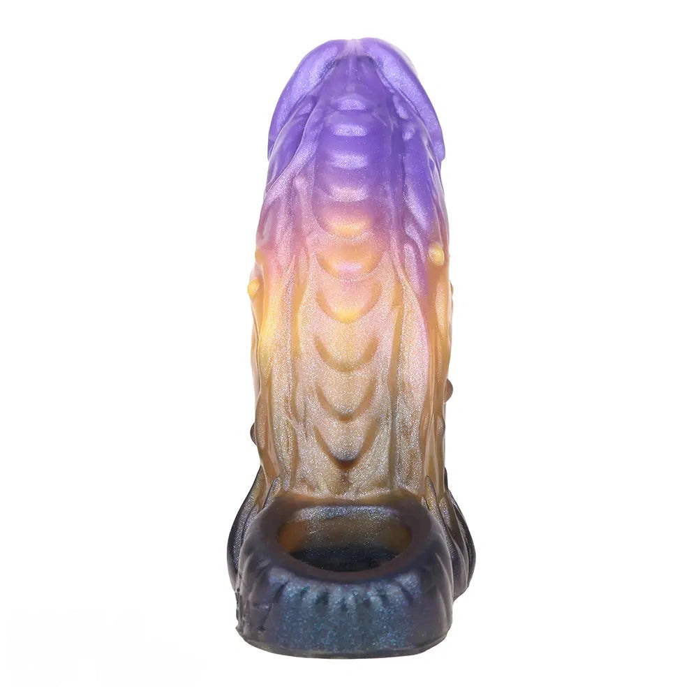 5in Dragon Fantasy Spiked Silicone Soft Dildo Sleeve Cock Extender