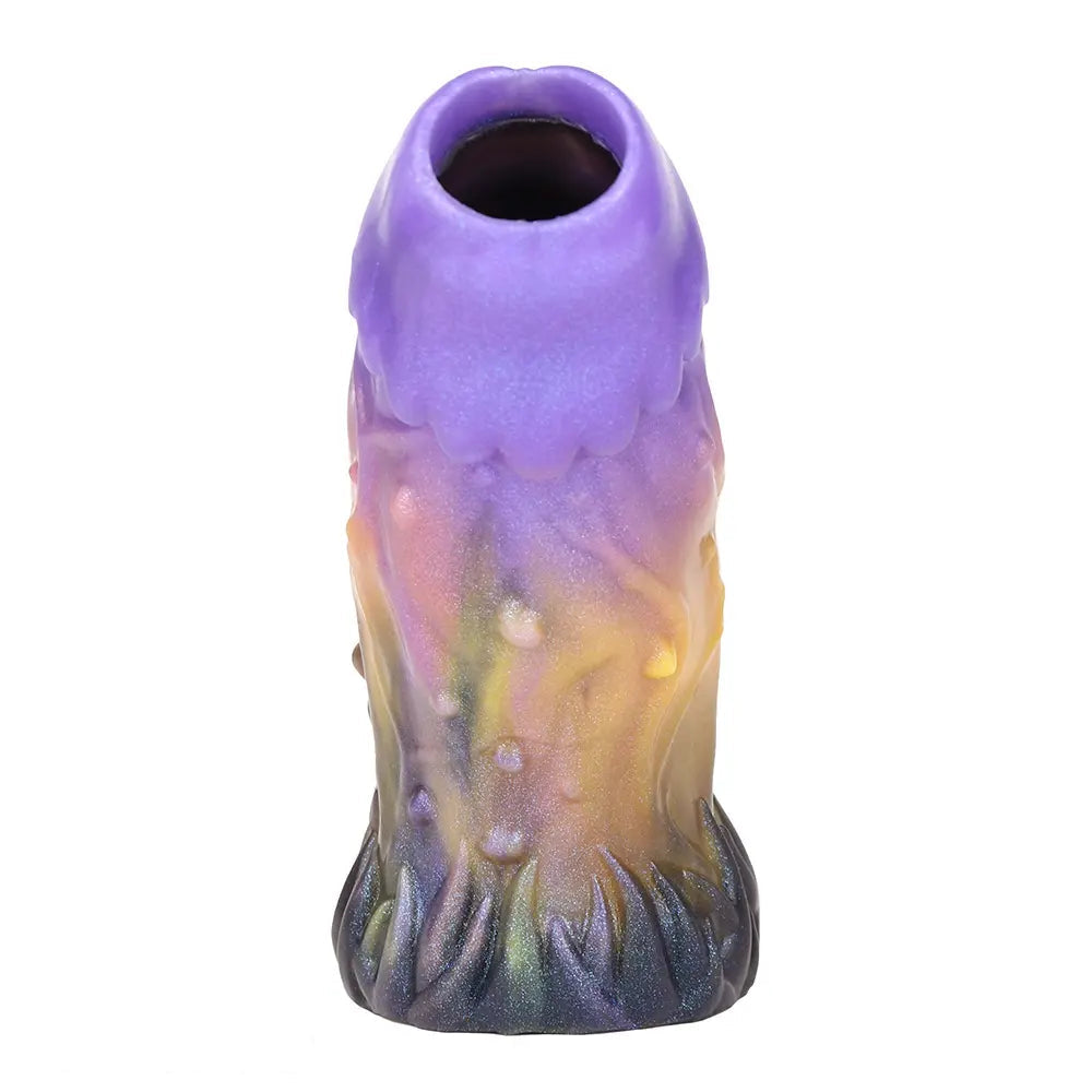 5in Dragon Fantasy Spiked Silicone Soft Dildo Sleeve Cock Extender