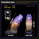 5in Dragon Fantasy Spiked Silicone Soft Dildo Sleeve Cock Extender