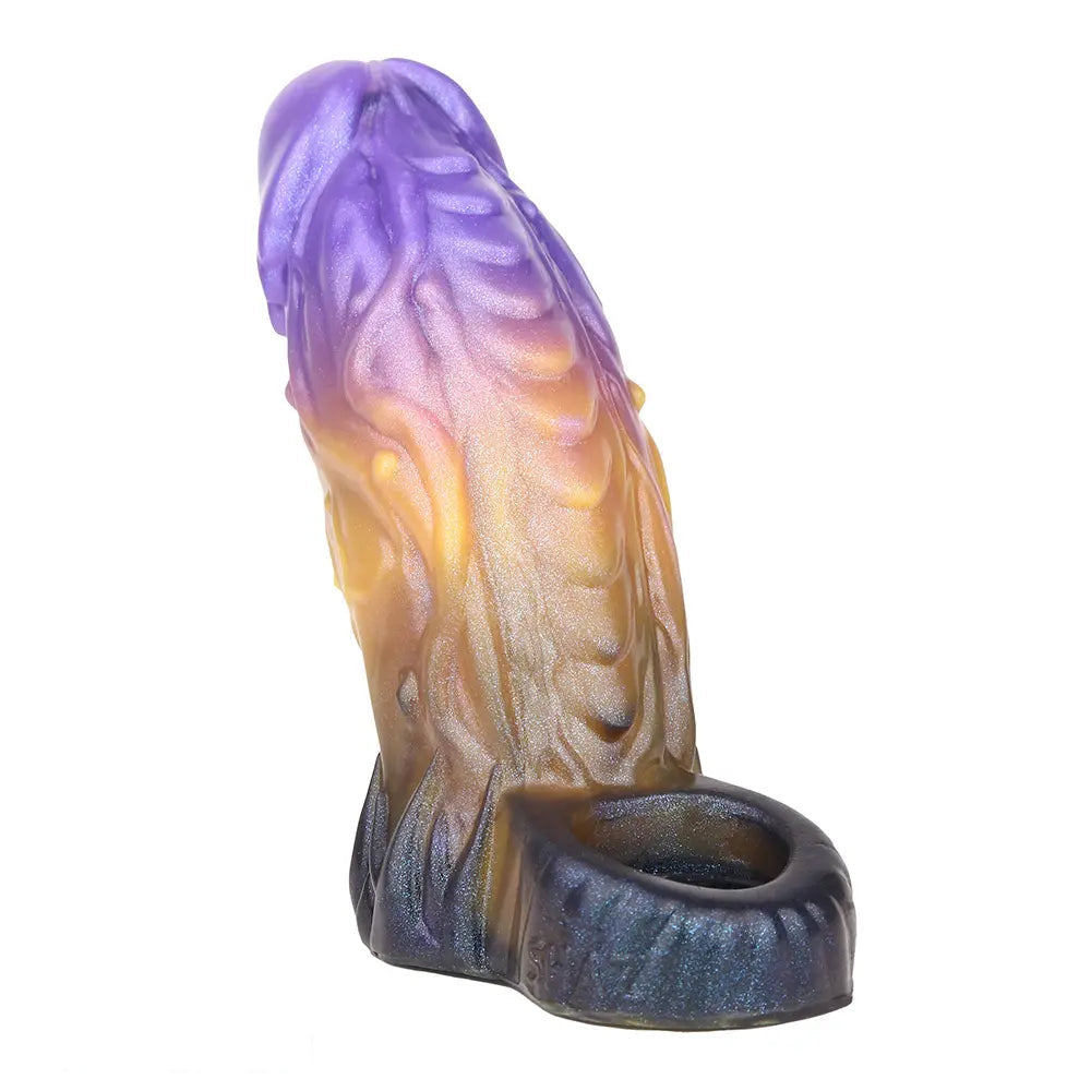 5in Dragon Fantasy Spiked Silicone Soft Dildo Sleeve Cock Extender