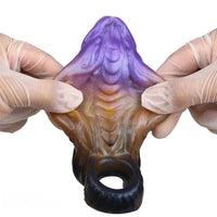 5in Dragon Fantasy Spiked Silicone Soft Dildo Sleeve Cock Extender