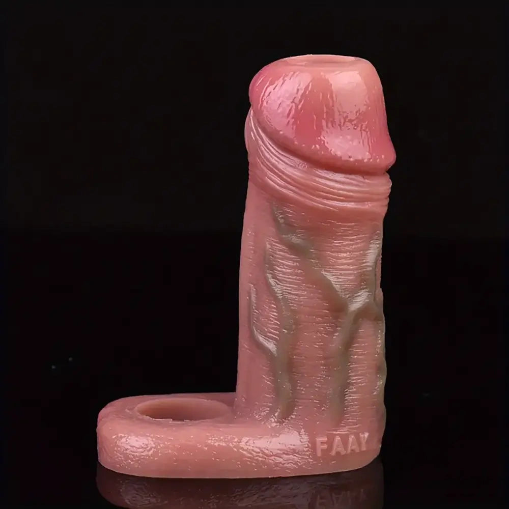 5in Realistic Silicone Soft Dildo Sleeve For Penis Enlargement Sex Toy