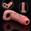 5in Realistic Silicone Soft Dildo Sleeve For Penis Enlargement Sex Toy