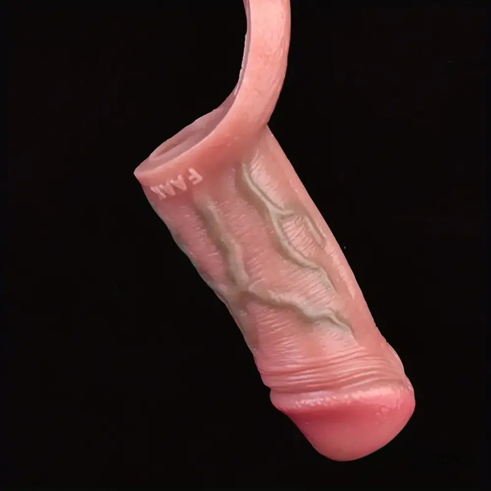 5in Realistic Silicone Soft Dildo Sleeve For Penis Enlargement Sex Toy