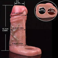 5in Realistic Silicone Soft Dildo Sleeve For Penis Enlargement Sex Toy