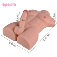 5in Soft Dildo 13.22lb Sex Doll Male Torso With Lifelike Veins