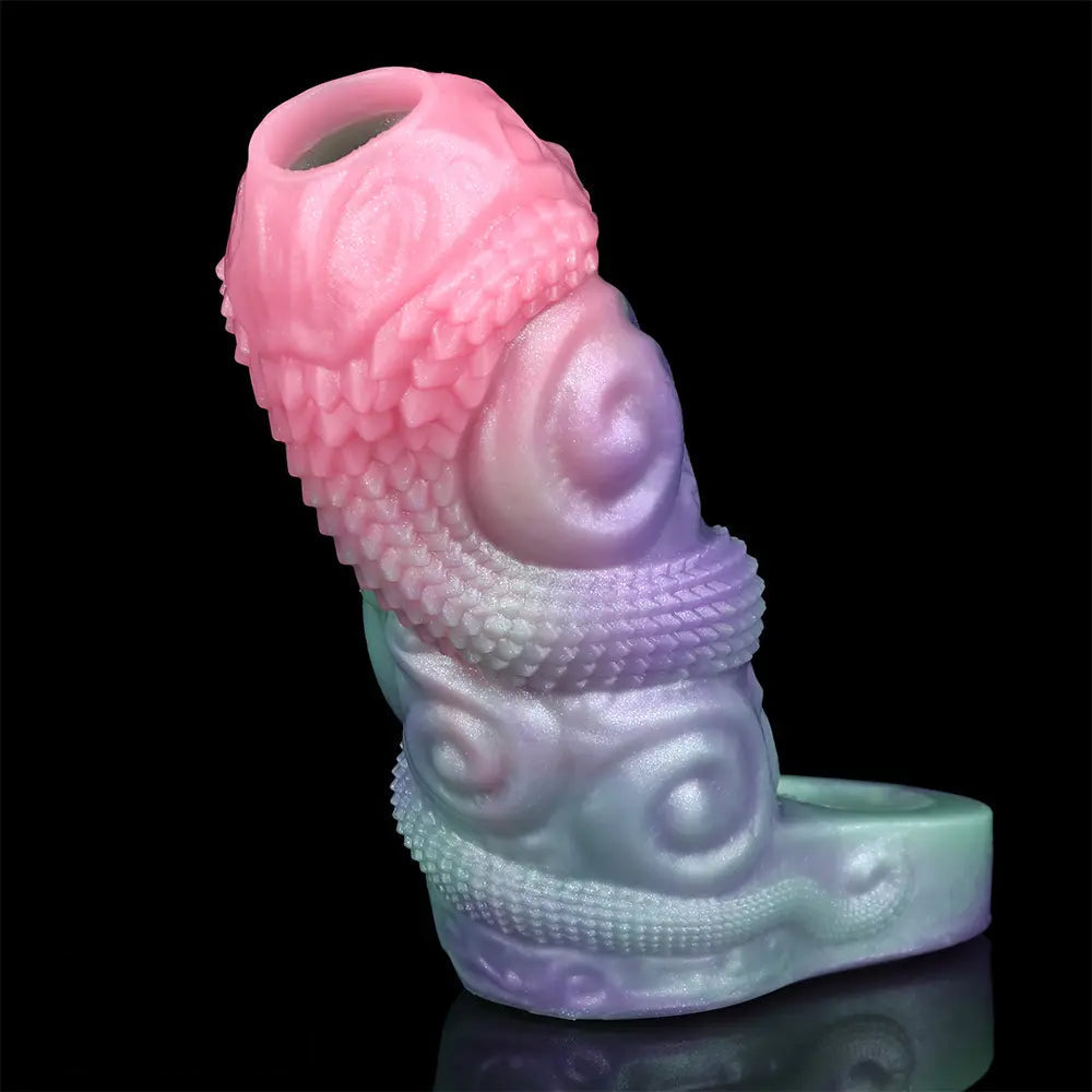 5in Wyrm Bloom SHAZ-3017 Fantasy Hollow Dildo Sleeve For Cock Extension
