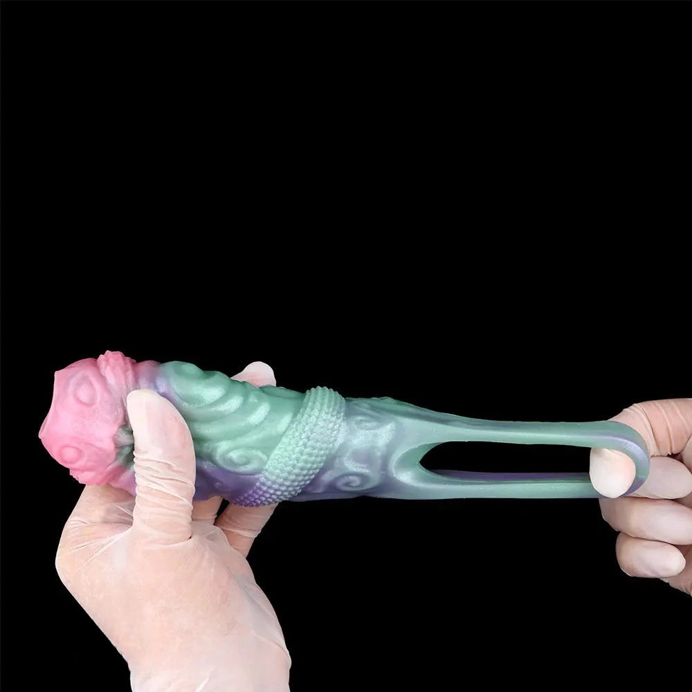 5in Wyrm Bloom SHAZ-3017 Fantasy Hollow Dildo Sleeve For Cock Extension