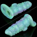 6.02in Multicolor Option Wolf Teeth Dildo Sleeve Hollow Cock Sheath