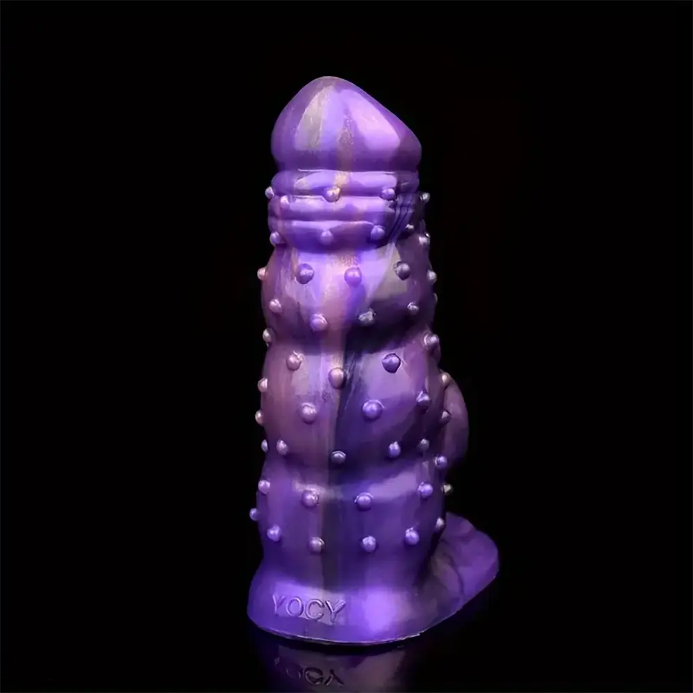 6.02in Multicolor Option Wolf Teeth Dildo Sleeve Hollow Cock Sheath