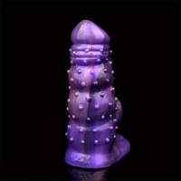 6.02in Multicolor Option Wolf Teeth Dildo Sleeve Hollow Cock Sheath