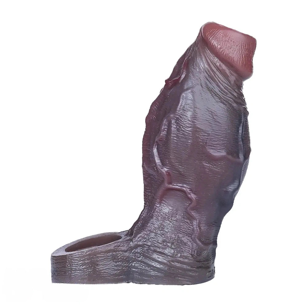 6.02in Platinum Silicone Soft Dildo Sleeve For Couples Bedroom Pleasure
