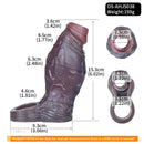 6.02in Platinum Silicone Soft Dildo Sleeve For Couples Bedroom Pleasure
