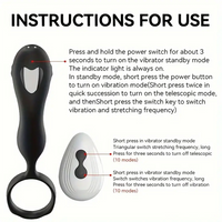 6.02in Unisex Soft Silicone Thrusting Vibrating Remote Dildo With Cock Ring