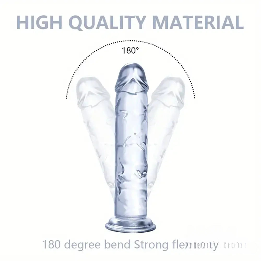 6.06in - 12in TPE Unisex Real Dildo Sex Toy Masturbator Anus Dilator