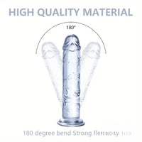 6.06in - 12in TPE Unisex Real Dildo Sex Toy Masturbator Anus Dilator
