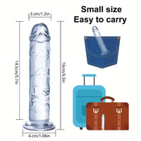 6.06in - 12in TPE Unisex Real Dildo Sex Toy Masturbator Anus Dilator