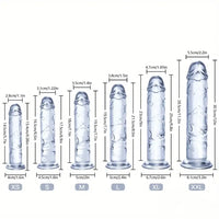 6.06in - 12in TPE Unisex Real Dildo Sex Toy Masturbator Anus Dilator