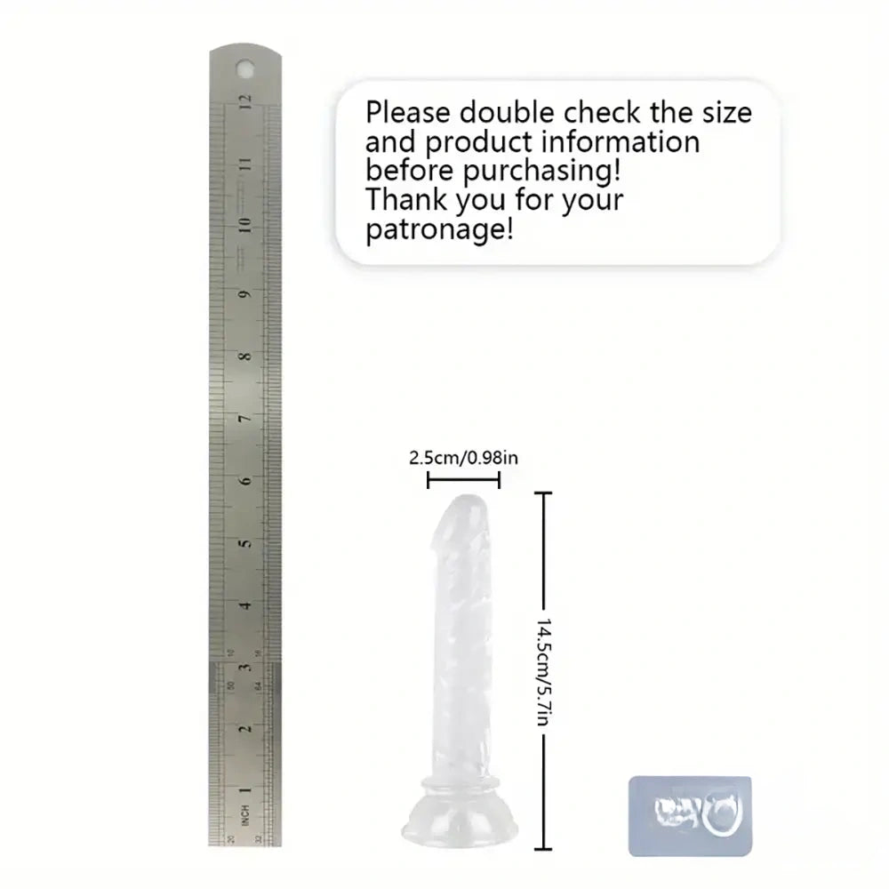 6.06in - 12in TPE Unisex Real Dildo Sex Toy Masturbator Anus Dilator