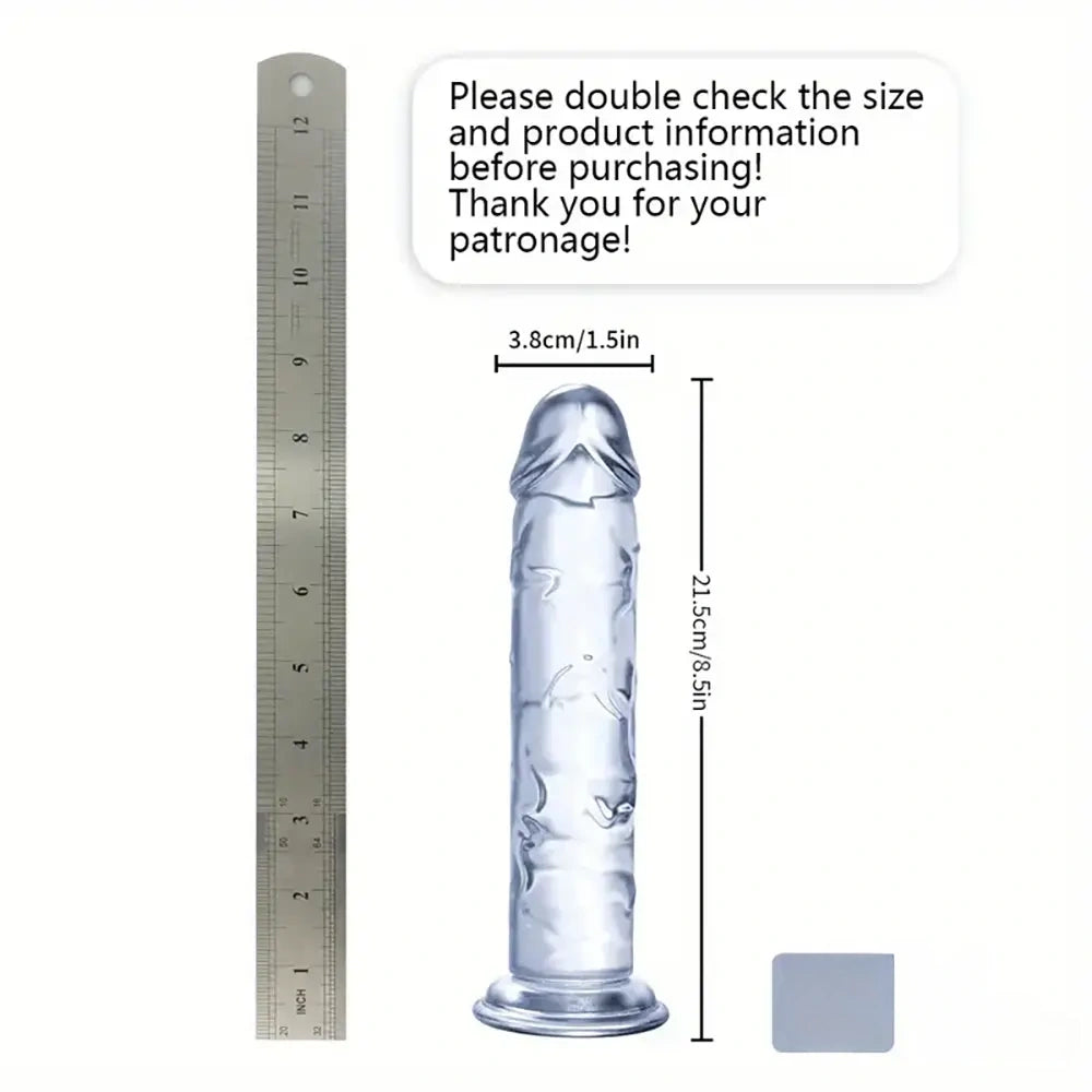 6.06in - 12in TPE Unisex Real Dildo Sex Toy Masturbator Anus Dilator