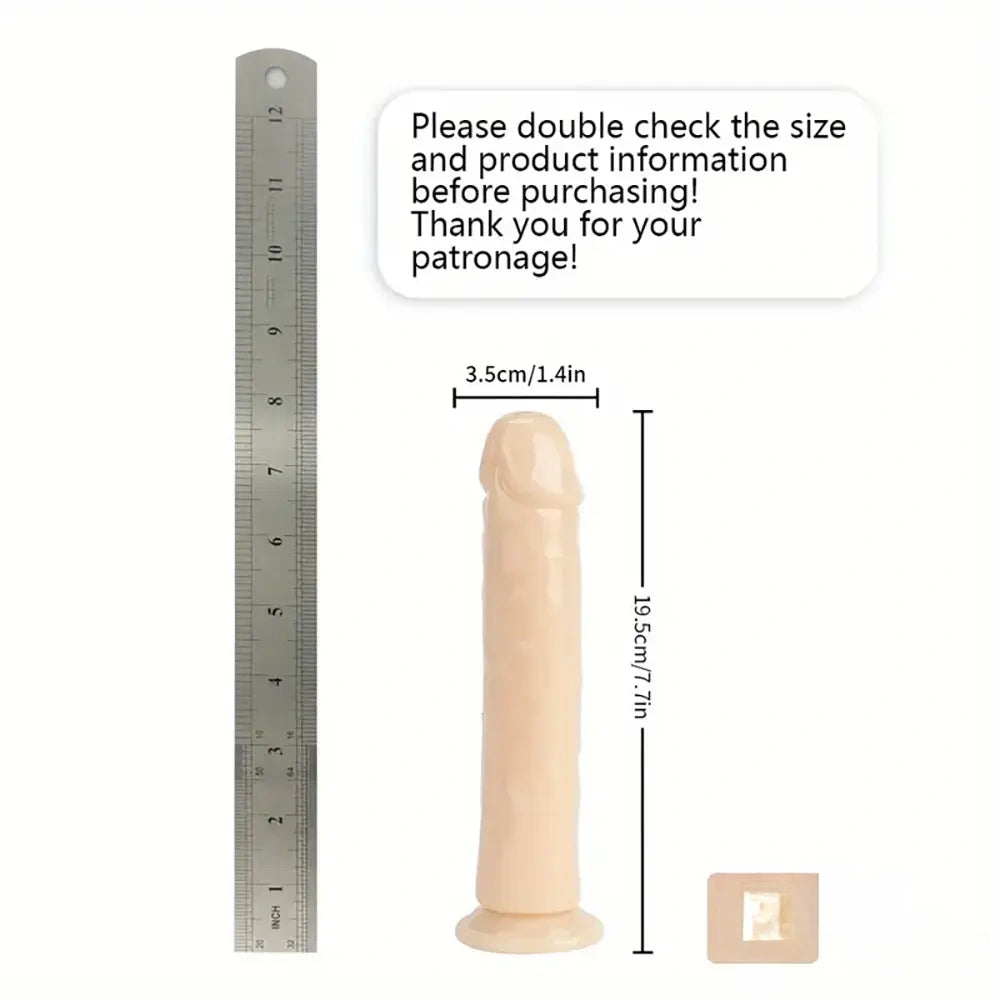 6.06in - 12in TPE Unisex Real Dildo Sex Toy Masturbator Anus Dilator