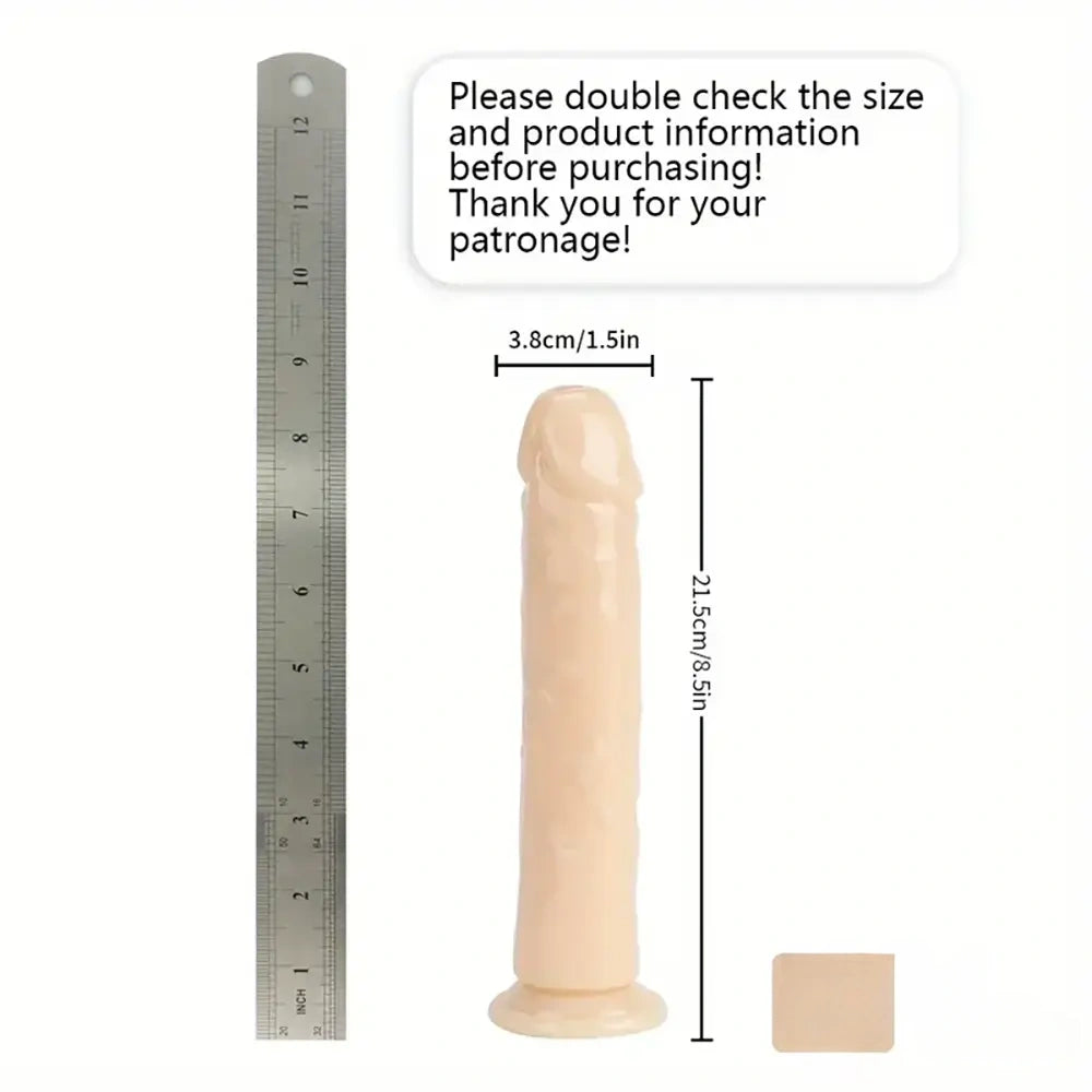 6.06in - 12in TPE Unisex Real Dildo Sex Toy Masturbator Anus Dilator