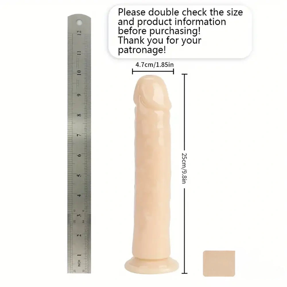 6.06in - 12in TPE Unisex Real Dildo Sex Toy Masturbator Anus Dilator