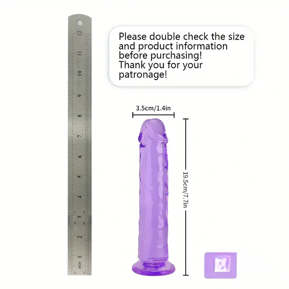 6.06in - 12in TPE Unisex Real Dildo Sex Toy Masturbator Anus Dilator