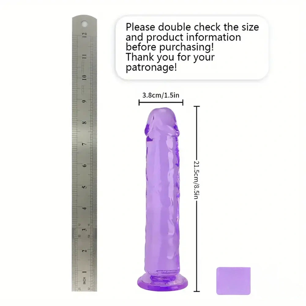 6.06in - 12in TPE Unisex Real Dildo Sex Toy Masturbator Anus Dilator