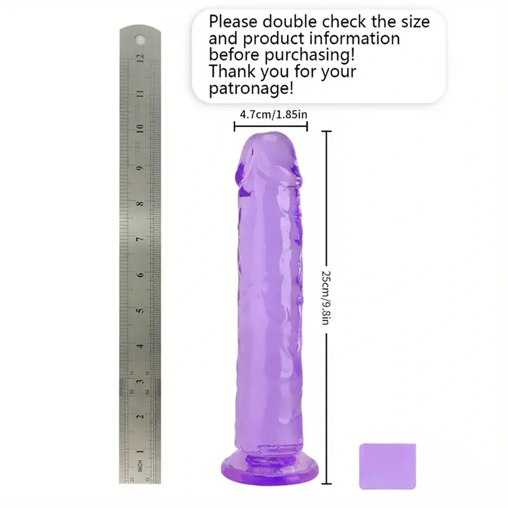 6.06in - 12in TPE Unisex Real Dildo Sex Toy Masturbator Anus Dilator