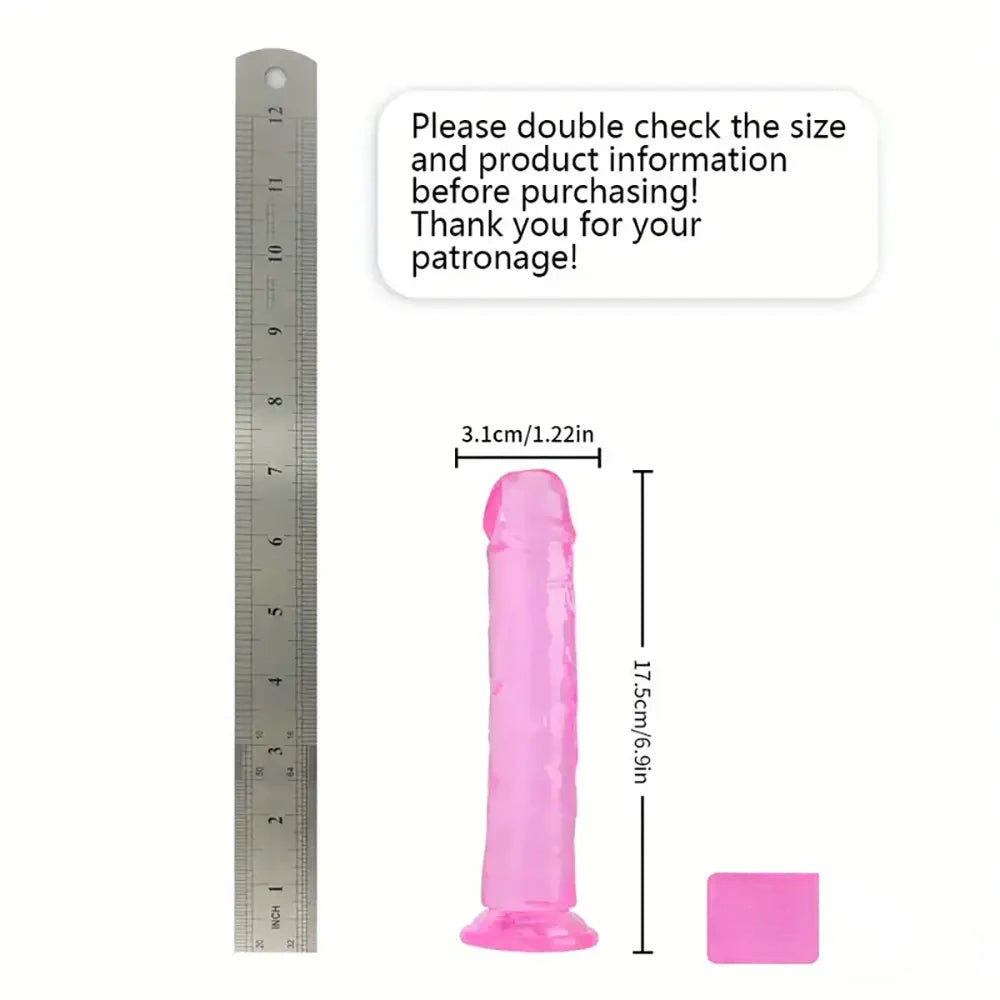 6.06in - 12in TPE Unisex Real Dildo Sex Toy Masturbator Anus Dilator