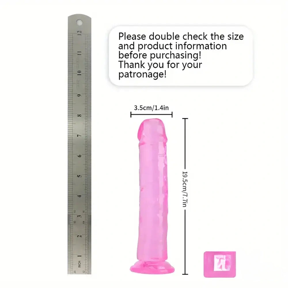 6.06in - 12in TPE Unisex Real Dildo Sex Toy Masturbator Anus Dilator