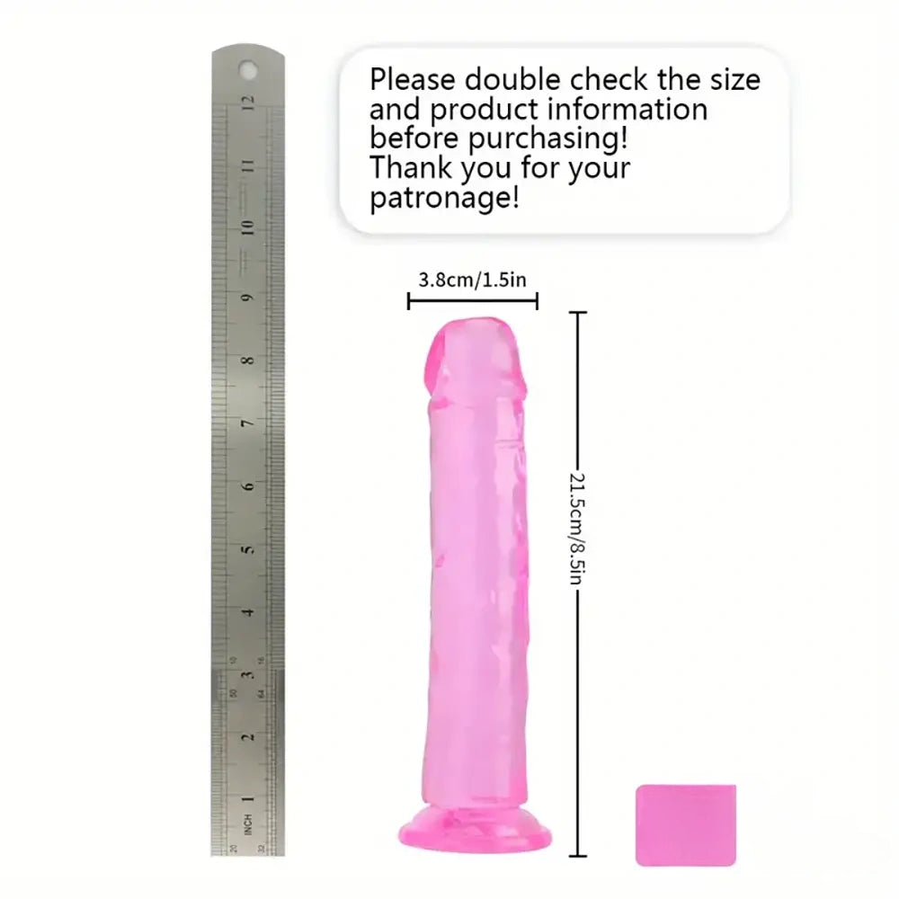 6.06in - 12in TPE Unisex Real Dildo Sex Toy Masturbator Anus Dilator