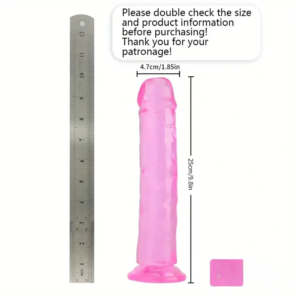 6.06in - 12in TPE Unisex Real Dildo Sex Toy Masturbator Anus Dilator