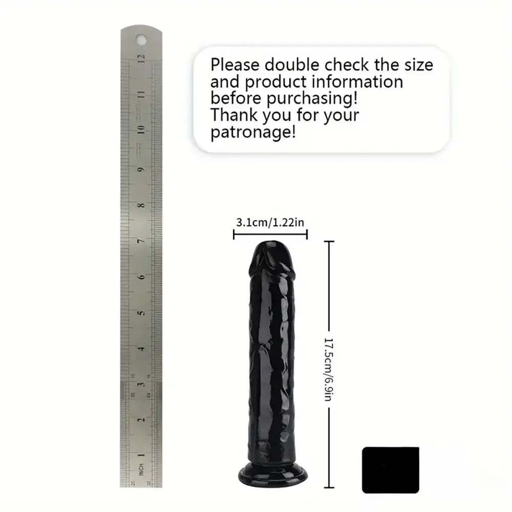 6.06in - 12in TPE Unisex Real Dildo Sex Toy Masturbator Anus Dilator