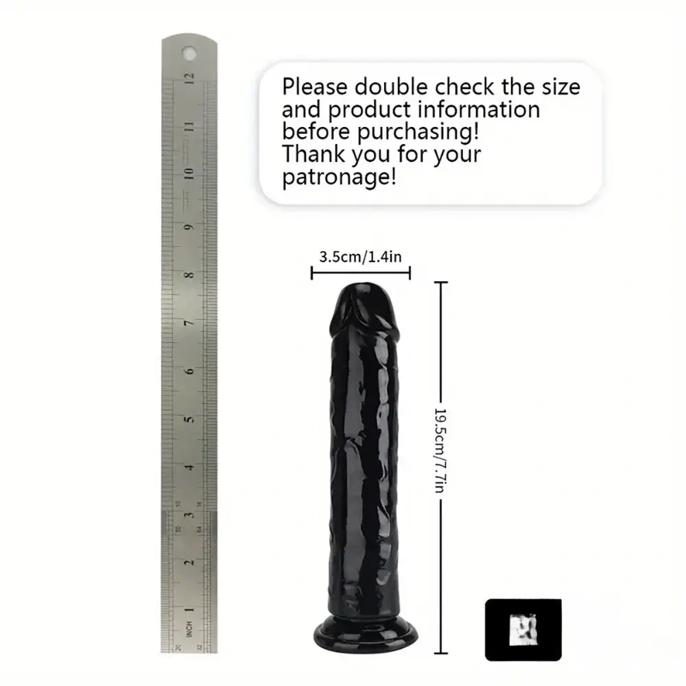 6.06in - 12in TPE Unisex Real Dildo Sex Toy Masturbator Anus Dilator