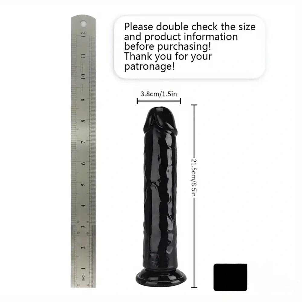 6.06in - 12in TPE Unisex Real Dildo Sex Toy Masturbator Anus Dilator