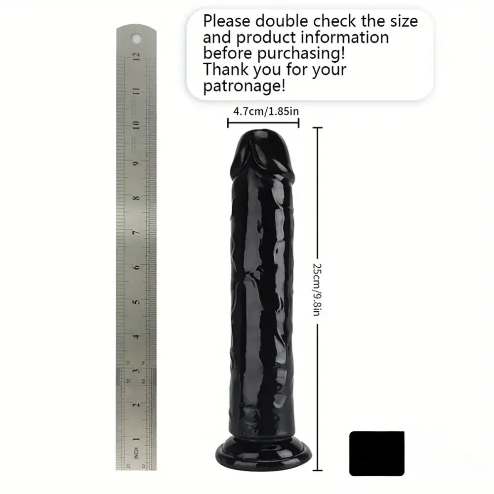 6.06in - 12in TPE Unisex Real Dildo Sex Toy Masturbator Anus Dilator