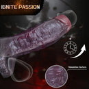 6.06in Platinum Silicone Lifelike Skin Soft Dildo Sleeve Couple Interactive Toy