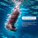 6.06in Platinum Silicone Lifelike Skin Soft Dildo Sleeve Couple Interactive Toy